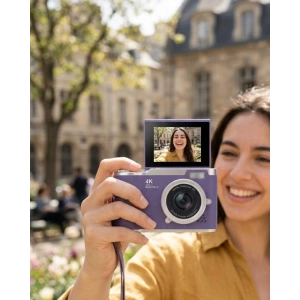 4k Dijital Kamera 48 Mp Flip Ekran Vlog Ve Fotoğraf Makinesi