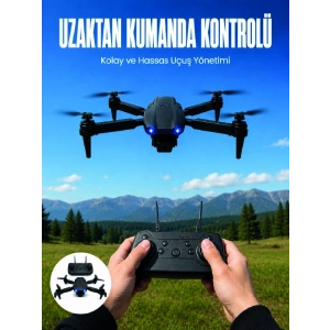 4k Hd Kameralı Katlanabilir Drone Sabit Yükseklik Destekli Uzaktan Kumandalı Drone