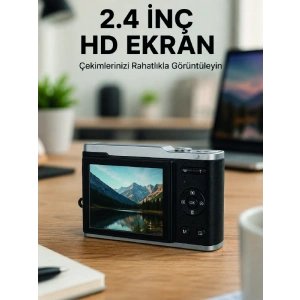 4k Video Kayıtlı 48 Mp Dijital Fotoğraf Makinesi Otomatik Odaklama