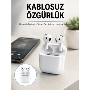 4.nesil Bluetooth Kulaklık Yüksek Ses Kaliteli Dokunmatik Kontrol Özellikli Yeni Nesil