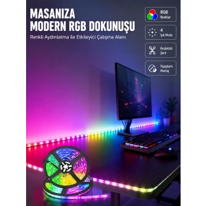 5 Metre Kumandalı Su Geçirmez Şerit Led