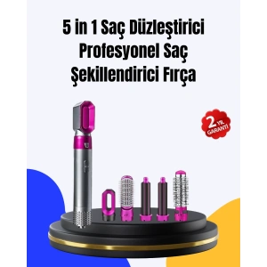 5 Parça Saç Şekillendirme Seti Düzleştirme Dalga Ve Bukle Yapma