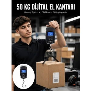 50 Kg Dijital El Terazisi Cep Tartısı El Kantarı Terazi Yeni Nesil