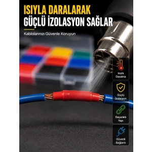 560 Makaron Seti Elektrik Ve Elektronik Kablo İzolasyon Tamir Seti