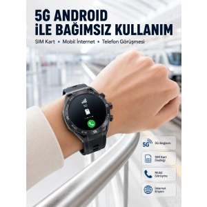 5g Android Akıllı Saat Amoled Ekran Sım Kart Destekli Kameralı
