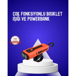 600 Lümen Şarjlı Bisiklet Farı Cob Yan Çakar Acil Durum