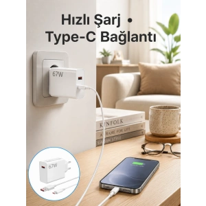 67 Watt Hızlı Şarj Aleti Poco F2 F3 F4 Uyumlu Yeni Nesil