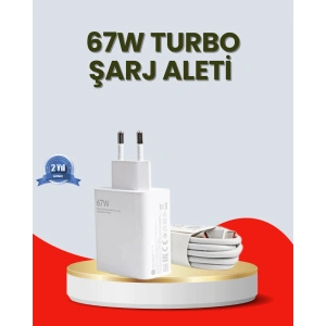 67 Watt Ultra Hızlı Şarj Adaptörü Xiaomi Redmi 9 10 12c Uyumlu