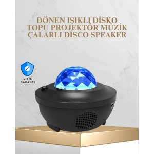 Bluetooth & Usb Müzik Çalar Gece Lambası – 50 m² Kapsama, Uzaktan Kumanda