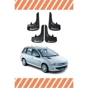 Peugeot 206 Stw Tüm Kasalar Sports Yazılı 4lü Tozluk Çamurluk Paçalık