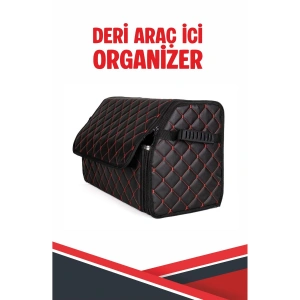CİTROEN BERLİNGO (2011 - 2017) UYUMLU DERİ ARAÇ İÇİ ORGANİZER KAPİTONE FERMUARLI