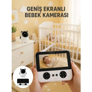 720p Hd Gece Görüşlü Kablosuz Bebek Kamerası İki Yönlü Sesli Yeni Nesil