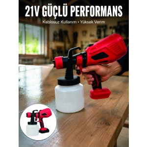 800 Ml Geniş Hazne İle Kesintisiz Boya Uygulaması