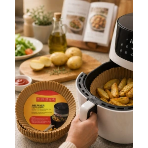 Airfryer Pişirme Kağıdı 100 Lü Yapışmaz Yağ Geçirmez Kağıt