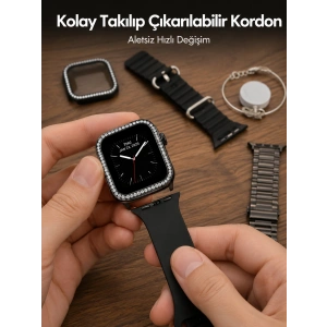Akıllı Saat Aksesuar Seti Değiştirilebilir Kordon Ve Şarj Aparatı Yeni Nesil