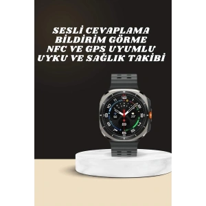 Akıllı Saat Amoled Ekran Bluetooth Bağlantılı Sağlık Takibi Gps Uyumlu