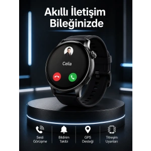 Akıllı Saat Bildirim Görme Amoled Ekran Gps Uyumlu Sesli Görüşme