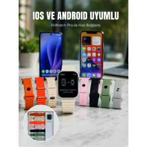 Akıllı Saat Bluetooth Arama Özellikli 7 Kordonlu Spor Ve Günlük Kullanıma Uygun