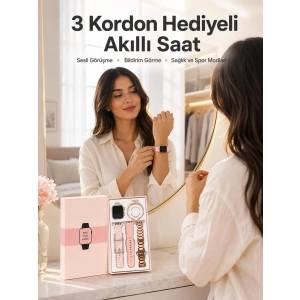 Akıllı Saat Bluetooth Bağlantılı Aksesuar Hediyeli Gps Takibi