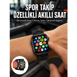 Akıllı Saat Çağrı Cevaplama Müzik Dinleme Plastik Kordon Mesaj Bildirimleri Yeni Seri