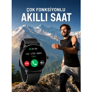 Akıllı Saat Çok Fonksiyonlu Sesli Görüşme Nfc Uyumlu Amoled Ekran