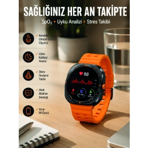Akıllı Saat Müzik Dinleme Nabız Ölçer Nfc Ve Gps Uyumlu Sesli Asistan Yeni Nesil