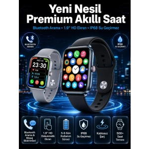 Akıllı Saat Nabız Ölçebilen Adımsayar Kalori Hesaplama Tema Değiştirme Gps Uyumlu Yeni Nesil