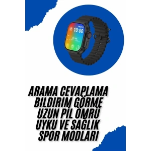 Akıllı Saat Sağlık Takibi Kalp Atışı Adımsayar Ultra Yeni Nesil Nefes Egzersizi