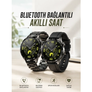 Akıllı Saat Sesli Görüşme, Nfc Uyumlu, Bildirim Görme Ve Uyku Ve Sağlık Takibi