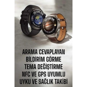 Akıllı Saat Sesli Görüşme, Nfc Uyumlu, Bildirim Görme Ve Uyku Ve Sağlık Takibi