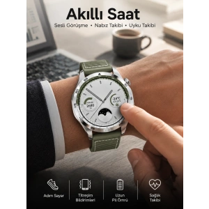 Akıllı Saat Sesli Görüşme Uyku Ve Sağlık Takibi Nfc Uyumlu