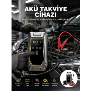 Araç Kullanıcıları İçin Çok Fonksiyonlu Akü Takviye Cihazı