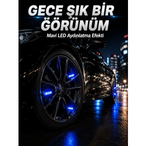 4lü Led Sibop Işığı Hareket Sensörlü Araç Lastik Sibop Lambası