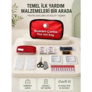 Araç Ve Ev İçin İlk Yardım Çantası Acil Set