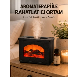 Aromaterapi Uyumlu Ultrasonik Oda Nemlendirici Ayarlanabilir Sis Çıkışlı