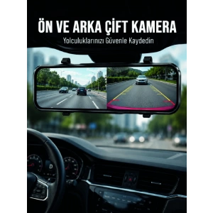 Ayna Carplay Dokunmatik Araç Multimedya Ekranı Ön Arka Kameralı