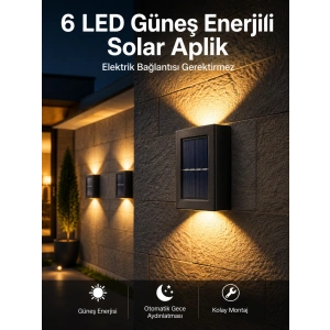 Bahçe Aydınlatması Solar Güneş Enerjili Dekoratik Led Işıklı Lamba