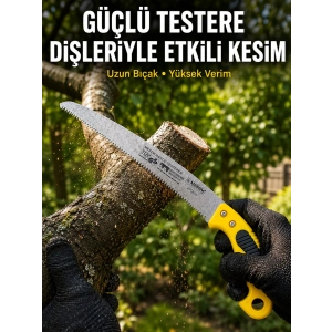 Bahçe Bıçkısı Keskin Çelik Diş Yapısıyla Pratik Kesim