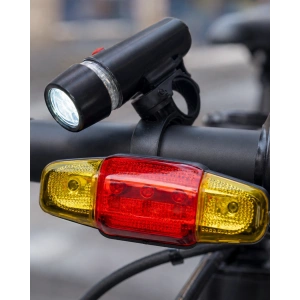 Bisiklet Emniyet Işığı Seti Güçlü Led Ön Far Arka Stop Lambası
