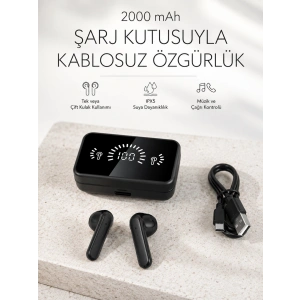 Bluetooth 5.1 Destekli  Bluetooth Kulaklık – Anc Ve Stereo Sesli