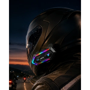Bluetooth 5.3 Motosiklet Kask Intercom Kulaklık 1000 Metre Bağlantı