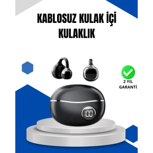 Bluetooth 5.4 Kablosuz Kulaklık – Açık Kulak Güvenli Tasarım Ve Hızlı Şarj Özelliği