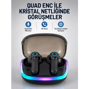 Bluetooth 5.4 Kablosuz KulaklıkQuad Enc Mikrofonlu Tws Kulaklık