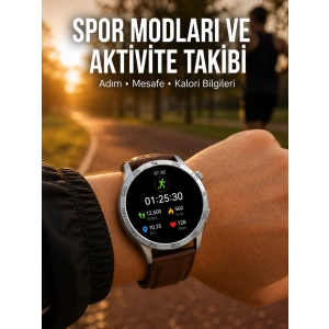 Bluetooth Bağlantılı Günlük Yaşam Ve Spor Takip Akıllı Saati