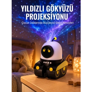 Bluetooth Bağlantılı Yüksek Çözünürlüklü Galaksi Projektör Yeni Nesil