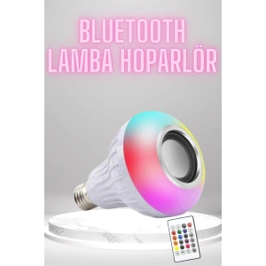 Bluetooth Hoparlör Akıllı Rgb Led Işık Renk Değiştirme Ses Bombası Ampül Görünümlü