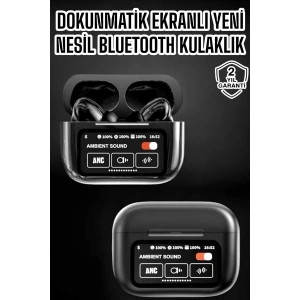 Bluetooth Kulaklık Kablosuz Ekranlı Anc/enc Destekli Dokunmatik