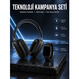 Boyun Bantlı Kulaklık Ve 7 Kordonlu Yeni Nesil Akıllı Saat Kampanyası Yüksek Ses Kaliteli