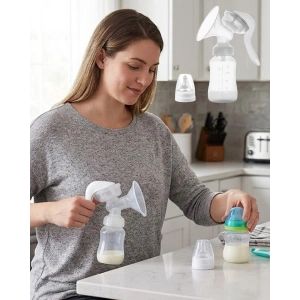 Bpa İçermez Manuel Anne Sütü Pompası Biberon Başlıklı Ergonomik