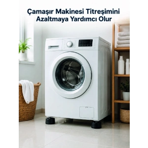 Çamaşır Makinesi İçin 4 Adet Kauçuk Ayak Pedi
